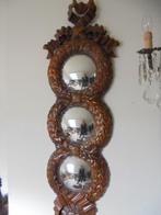 butler eye, heksenoog, uniek, butlersspiegel, bol glas., Antiek en Kunst, Antiek | Spiegels, Ophalen of Verzenden, Rond, Minder dan 50 cm