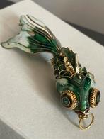 Prachtige vintagehanger bewegende vis, Ophalen of Verzenden, Zo goed als nieuw, Groen
