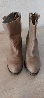 Beige leren enkellaarsjes 5th avenue maat 41., Beige, Lage of Enkellaarzen, Ophalen of Verzenden, Zo goed als nieuw