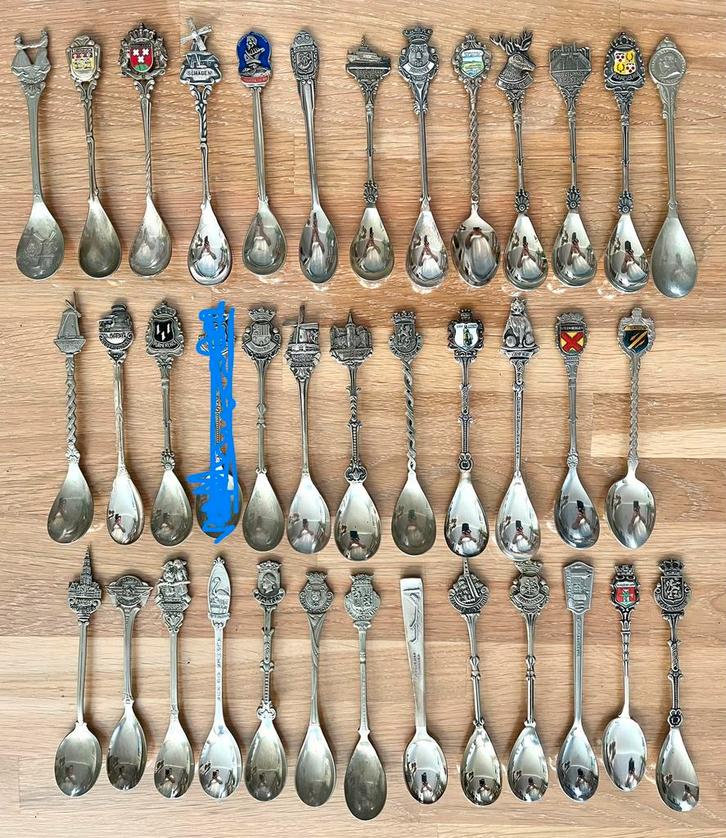 verzameling oude Nederlandse theelepels, Antiek en Kunst, Antiek | Bestek, Ophalen of Verzenden