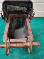 -	Poppenwagen Wicker antiek 1940, Verzamelen, Retro, Ophalen of Verzenden