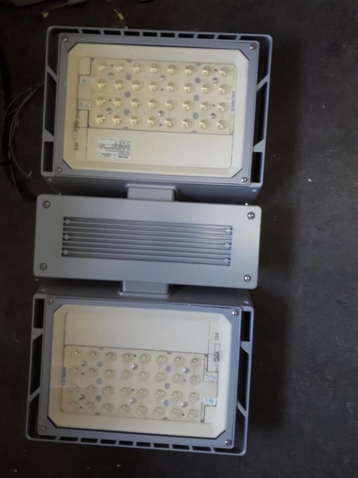 6 LED STRALERS, MERK: PHILIPS, IP 65, GEBRUIKT, I.Z.G.ST., Huis en Inrichting, Lampen | Losse lampen, Gebruikt, Led-lamp, Minder dan 30 watt