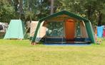 Cabanon 6 pers bungalowtent incl luifel en schuurtent, Caravans en Kamperen, Tenten, Gebruikt