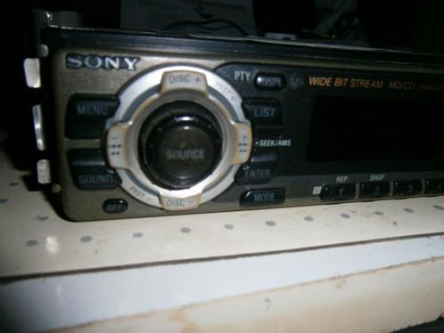 defecte Sony Minidisc Radio MDX-CA580 (4 x 50 Watt), Auto diversen, Autoradio's, Gebruikt, Ophalen