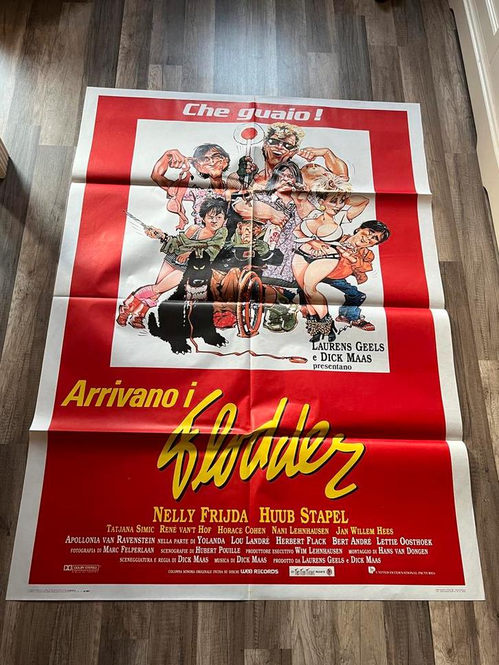 Italiaanse Flodder Filmposter (128x100cm), Verzamelen, Posters, Gebruikt, Ophalen