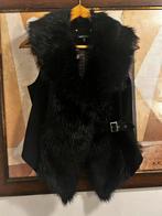 Arma leren bodywarmer met bont, Kleding | Dames, Ophalen of Verzenden, Zo goed als nieuw, Maat 42/44 (L), Zwart