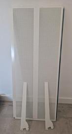 Winkelstelling legborden(45x )100x42 cm wit incl. haken, Ophalen, Gebruikt