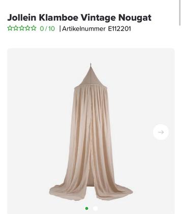 Mooie Jollein klamboe voor babybed beschikbaar voor biedingen