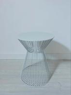 Bijzettafel wit, Ophalen, Minder dan 55 cm, Metaal of Aluminium, Rond