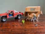 Schleich 42090 pick-up + trailer, Verzamelen, Speelgoed, Ophalen of Verzenden, Zo goed als nieuw
