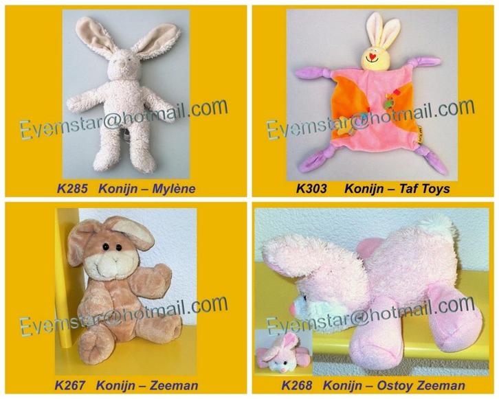 Konijn Konijntje Mylene Taf Toys Zeeman Ostoy, Kinderen en Baby's, Speelgoed | Knuffels en Pluche, Zo goed als nieuw, Konijn, Ophalen