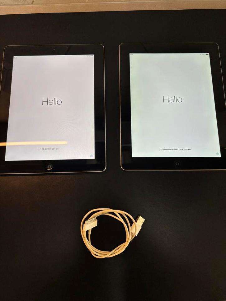 2 iPads – prima staat – iPad 1 + iPad 4 – €40 samen, Computers en Software, Apple iPads, Gebruikt, Apple iPad, Wi-Fi, 10 inch