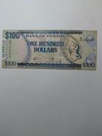 Guyana 100 Dollar Biljet, Ophalen of Verzenden, Zuid-Amerika, Los biljet