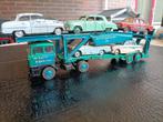 Daf 3300 trekker en autotransport er van Lion-car, Hobby en Vrije tijd, Modelauto's | 1:50, Ophalen of Verzenden, Gebruikt, Bus of Vrachtwagen