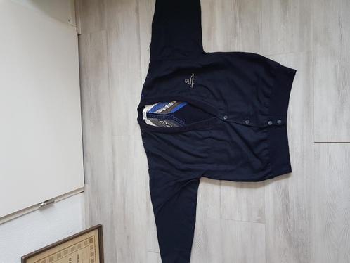 Vintage carlo colucci vest trui jaren 90 maat m, Kleding | Heren, Truien en Vesten, Gedragen, Maat 52/54 (L), Blauw, Ophalen of Verzenden