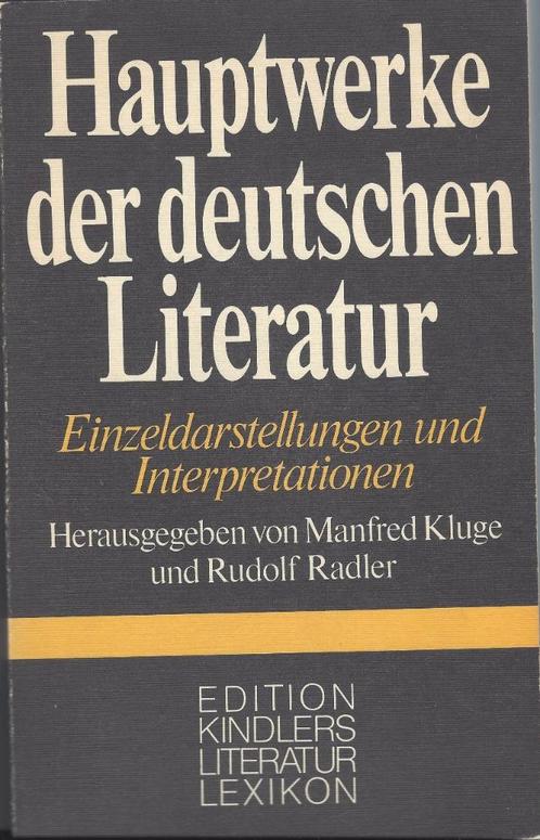 HAUPTWERKE der deutschen Literatur- Manfred Kluge & R.Radler, Boeken, Studieboeken en Cursussen, Zo goed als nieuw, WO, Alpha