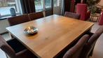 Eettafel en stoelen, Huis en Inrichting, Tafels | Eettafels, Ophalen, Gebruikt, 100 tot 150 cm, Eikenhout