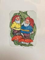 Piggelmee Ets Ariane Leupen - Handgeschilderd ingekleurd ‘97, Ophalen of Verzenden