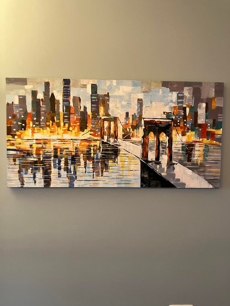 Stadsgezicht Schilderij, Antiek en Kunst, Kunst | Schilderijen | Klassiek, Ophalen