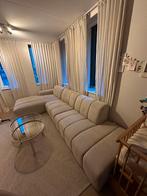 Goossens - Bank Beige - 1 jaar oud, Ophalen, Zo goed als nieuw, Vierpersoons of meer