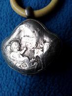 Antieke zilveren bijtring voor baby., Antiek en Kunst, Ophalen