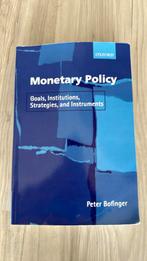 Monetary Policy ( Goals Institutions Strategies and Instrume, Ophalen of Verzenden, Beta, Zo goed als nieuw, Peter Bofinger