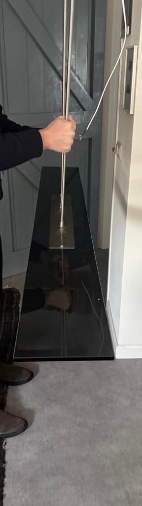 Glazen hanglamp, in hoogte verstelbaar, Ophalen, 75 cm of meer, Modern, Glas