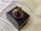 Ring met Amethist. Uniek Ontwerp. Zilverkleurig, Ophalen of Verzenden, Zilver, Dame