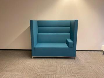 4 x Akoestische treinbank Ahrend Loungescape, lichtblauw - afbeelding 2