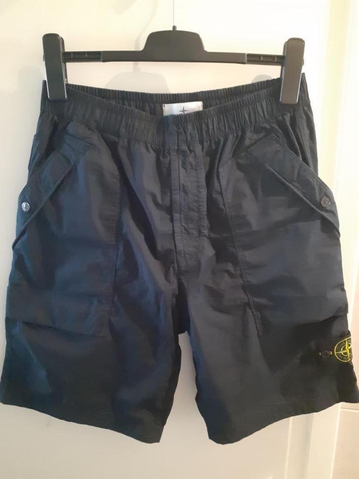Stone Island L100009 ‘Paracadute’ Shorts !!GLOEDNIEUW !!, Kleding | Heren, Broeken en Pantalons, Nieuw, Maat 48/50 (M), Blauw