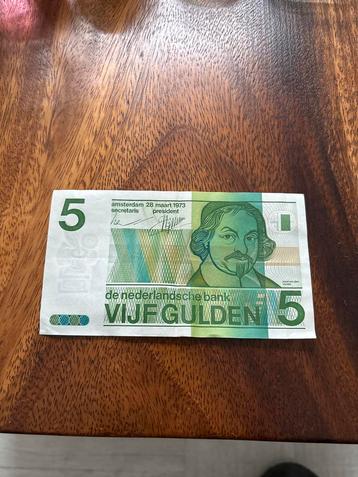 5 Gulden Biljet - 1973 beschikbaar voor biedingen