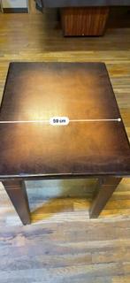 Vier houten tafels 60x80 cm, 75 cm hoog - Goirle, Huis en Inrichting, Tafels | Eettafels, Ophalen, Gebruikt, 50 tot 100 cm, Tot twee personen