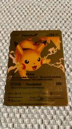 goude Pikachu v kaart, Ophalen of Verzenden, Nieuw, Losse kaart