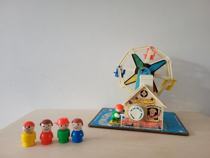 Vintage Fisher Price reuzenrad / ferris wheel, Kinderen en Baby's, Speelgoed | Fisher-Price, Gebruikt, Speelset, Met geluid, Ophalen of Verzenden