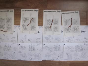 Originele borduur telpatronen letters +leuke kleine motiefje beschikbaar voor biedingen