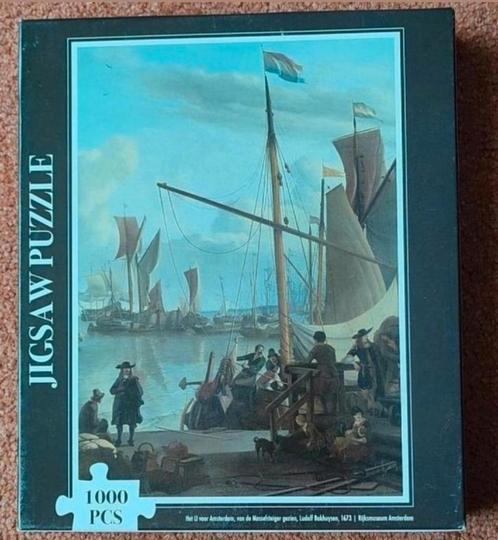 Jigsaw puzzel 1000🧩 Het IJ voor Amsterdam, Hobby en Vrije tijd, Denksport en Puzzels, Zo goed als nieuw, Legpuzzel, 500 t/m 1500 stukjes