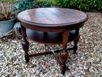 Antieke Tafel / Salontafel / Bijzettafel - Rond - 80x60CM, Ophalen
