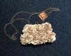 Schoudertasje / clutch met rozen, Ophalen of Verzenden, Nieuw, Beige, Schoudertasje