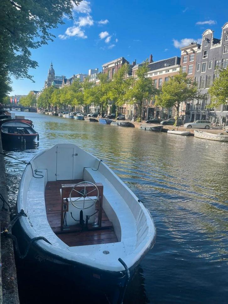 Robuuste Polyester reddingssloep – vaarklaar!, Watersport en Boten, Sloepen, Gebruikt, 10 tot 30 pk, 6 meter of meer, Binnenboordmotor