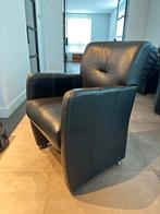 Leren fauteuil eetkamerstoelen 9 stuks, Ophalen, Gebruikt, Minder dan 75 cm, Modern strak