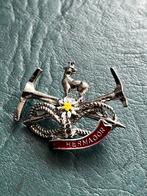 BROCHE HERMAGOR OOSTENRIJK GEMS PIKHOUWEEL EDELWEIS KLIMTOUW, Verzenden, Zo goed als nieuw, Overige onderwerpen