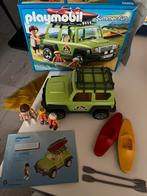 Jeep+kano’s playmobil, Kinderen en Baby's, Speelgoed | Playmobil, Ophalen of Verzenden, Zo goed als nieuw, Complete set