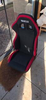 Sparco zwart met rode autostoel, Ophalen, Zo goed als nieuw