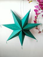 Partij papieren kerststerren zeegroen, Diversen, Kerst, Ophalen of Verzenden, Nieuw