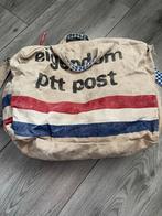 Vintage Postzak Tas, Ophalen of Verzenden, Gebruikt, Beige, Schoudertasje