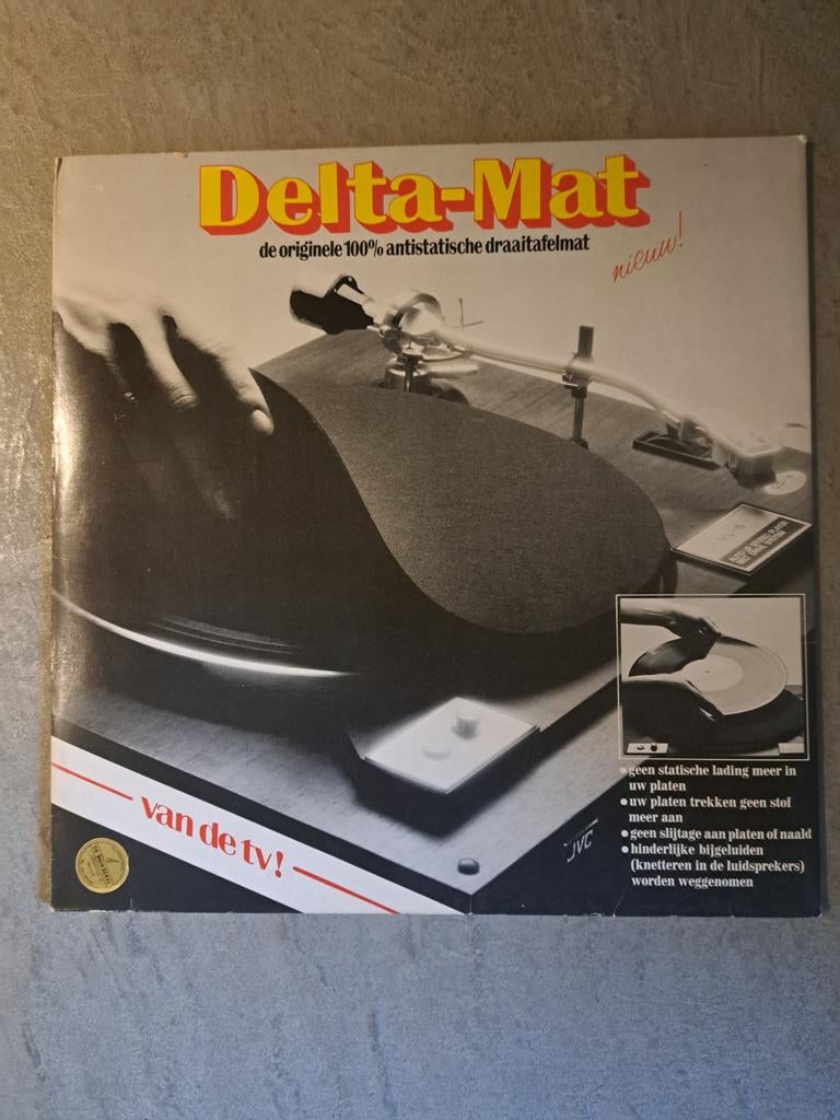 LP Delta-Mat - Antistatische Draaitafelmat, Ophalen of Verzenden, Gebruikt, Platenspeler, Overige merken