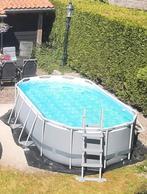 Compleet Bestway ovaal zwembad 427x250, Ophalen, 200 tot 300 cm, 80 tot 120 cm, Zo goed als nieuw
