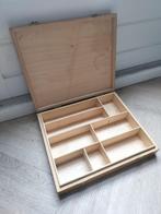 Kistje met klep / theedoos/ schilderskoffer, Minder dan 50 cm, Minder dan 50 cm, Ophalen of Verzenden, Zo goed als nieuw