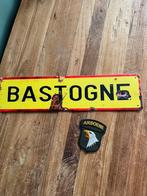 WW2 Bastogne bord, aluminium.Battle of Bastogne en Airborne., Verzamelen, Militaria | Tweede Wereldoorlog, Ophalen of Verzenden