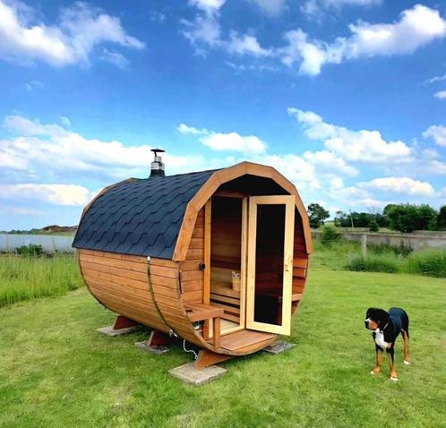 Barrel Sauna, Sport en Fitness, Sauna, Nieuw, Complete sauna, Fins of Traditioneel, Ophalen